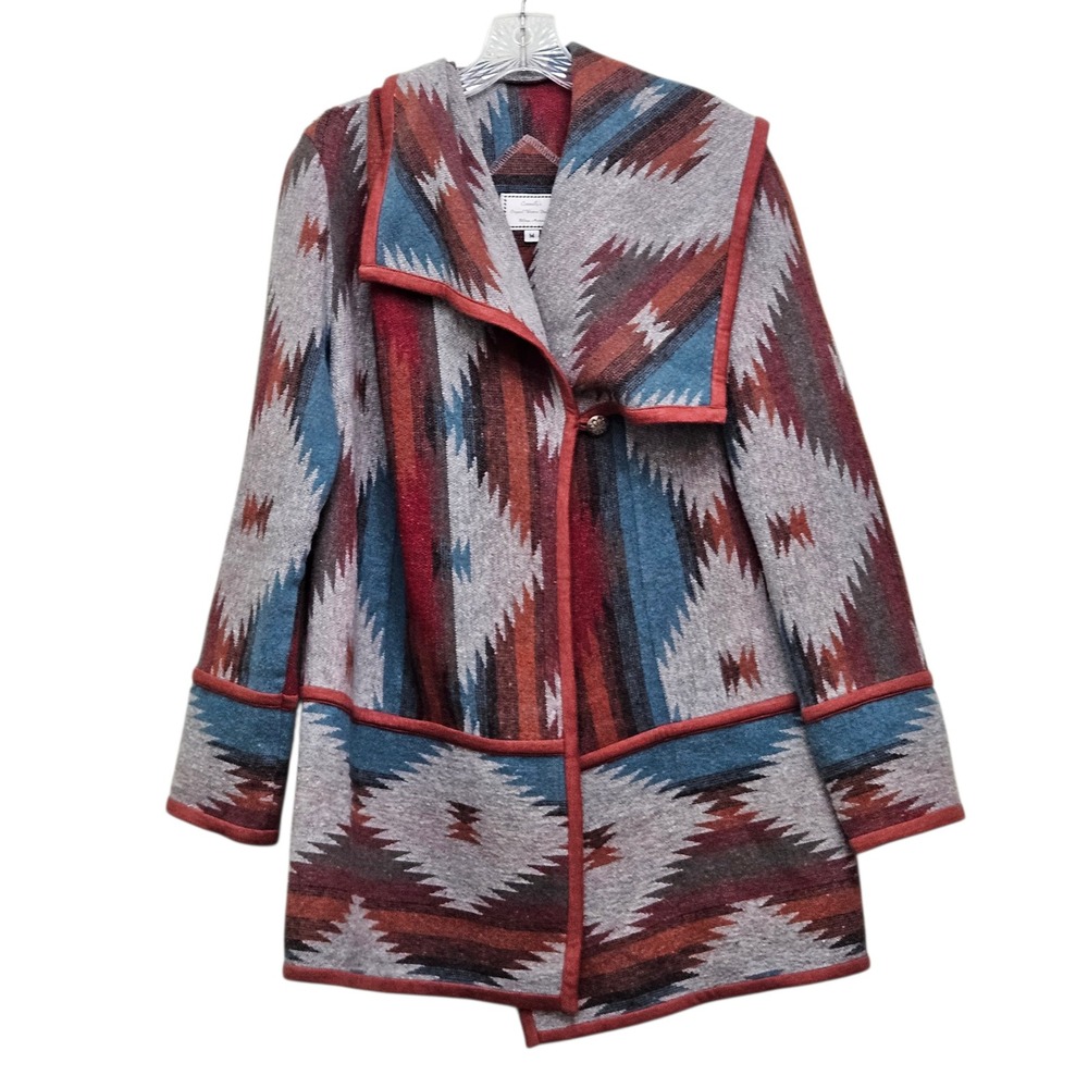 Connollys Original Western Designs Coat M Southwestern Wrap Boho Rodeo‎ Cowgirl